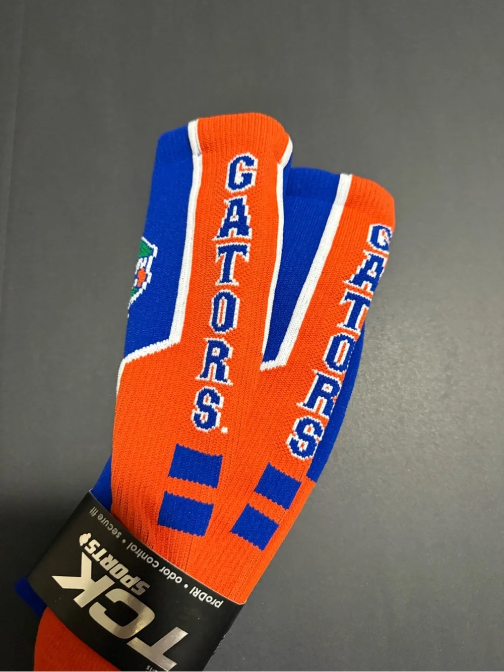 Men's Orange & Blue Three-Finger Fan Glove - GATORS